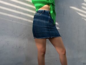 Falda Midi Denim