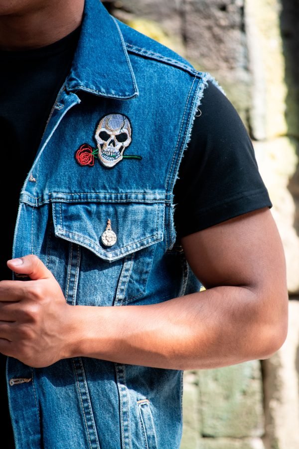 Chaleco Denim Skull - Imagen 2