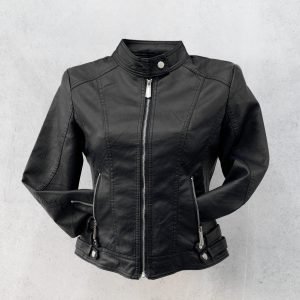 Chamarra Vinipiel Cuello Mao